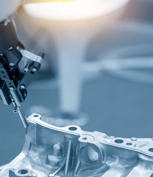 Linea di assemblaggio nel settore automotive con dettagli meccanici e componentistica avanzata Casa del Cuscinetto Colombo