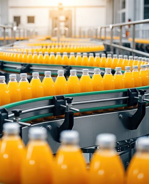 Linea di imbottigliamento e confezionamento automatizzata nel settore alimentare e delle bevande con componenti Casa del Cuscinetto Colombo